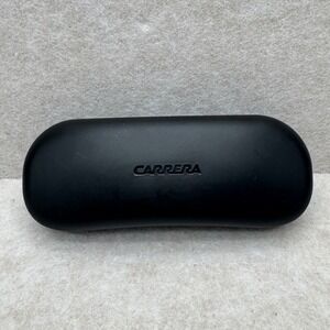 Carrera Sunglasses Hard Shell Case‎ Black OS Pre-owned Minimalist Sporty Plastic